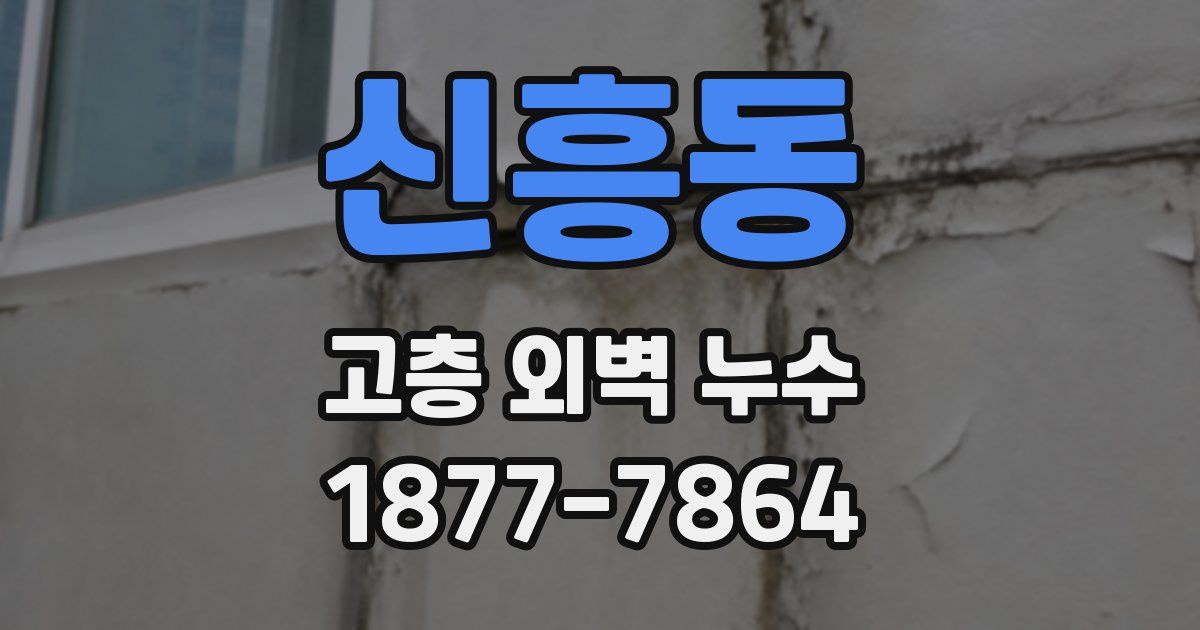 신흥동 고층 외벽 누수