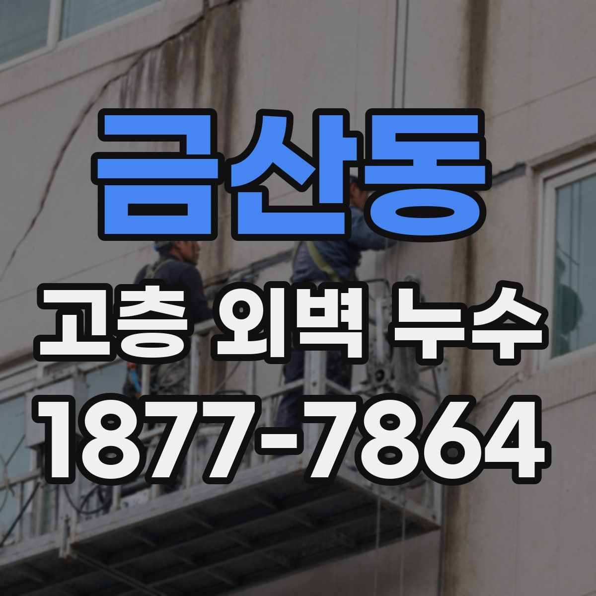 금산동 고층 외벽 누수