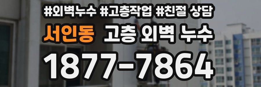 서인동 고층 외벽 누수