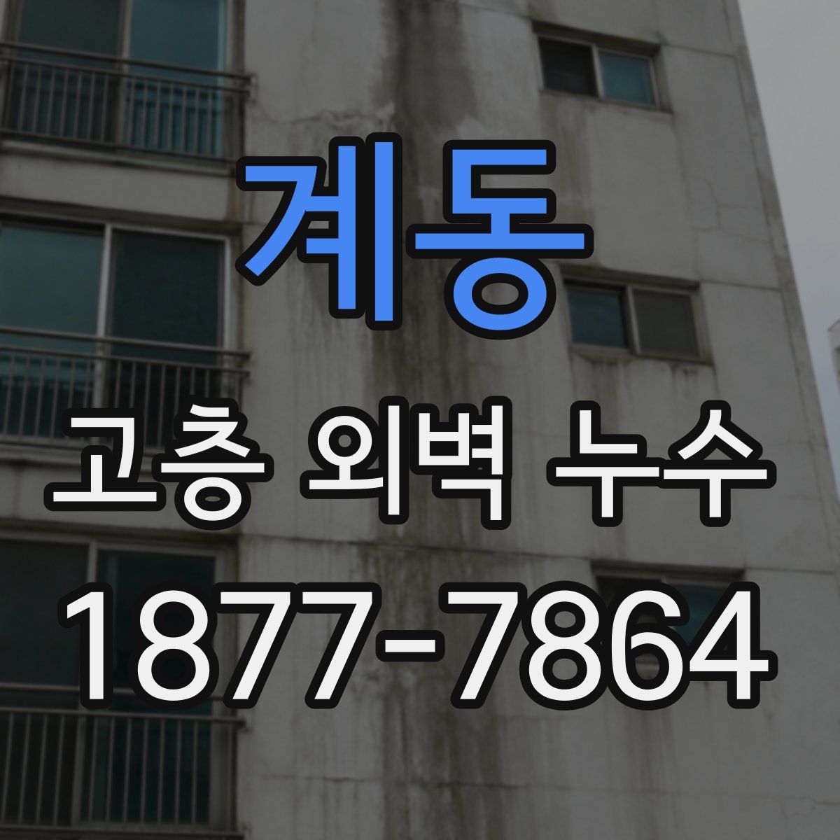 계동 고층 외벽 누수