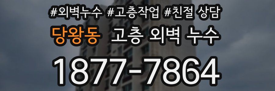 당왕동 고층 외벽 누수