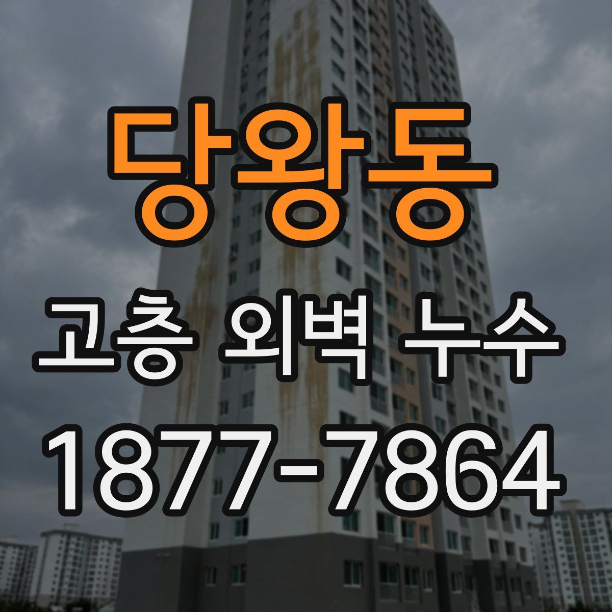 당왕동 고층 외벽 누수