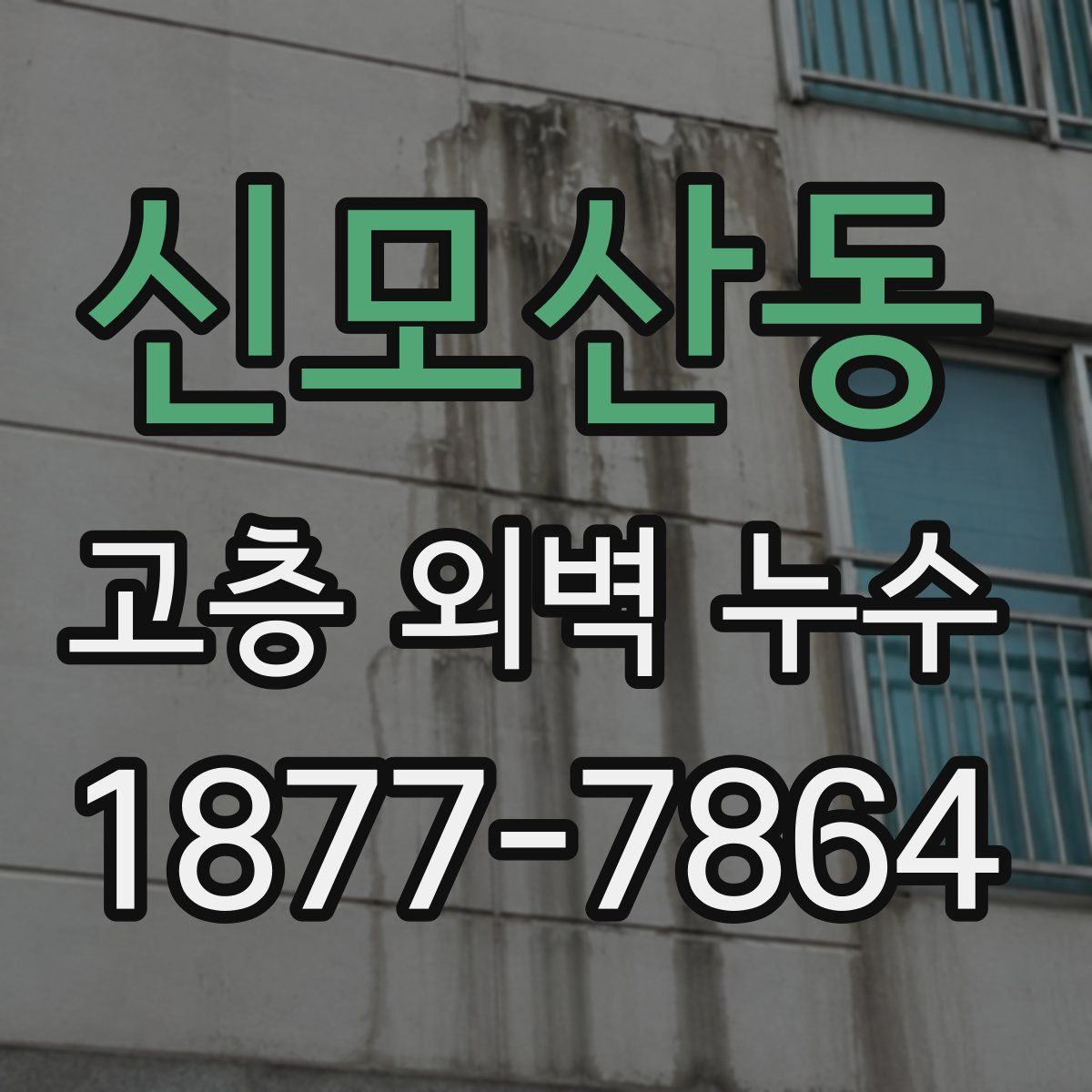 신모산동 고층 외벽 누수