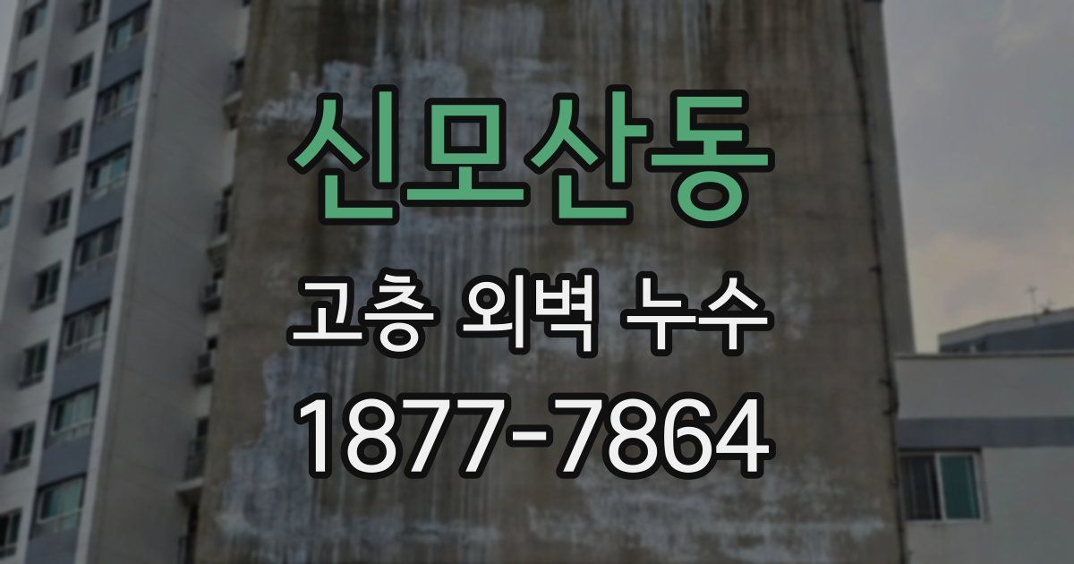신모산동 고층 외벽 누수