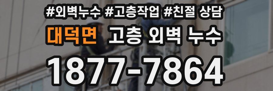 대덕면 고층 외벽 누수