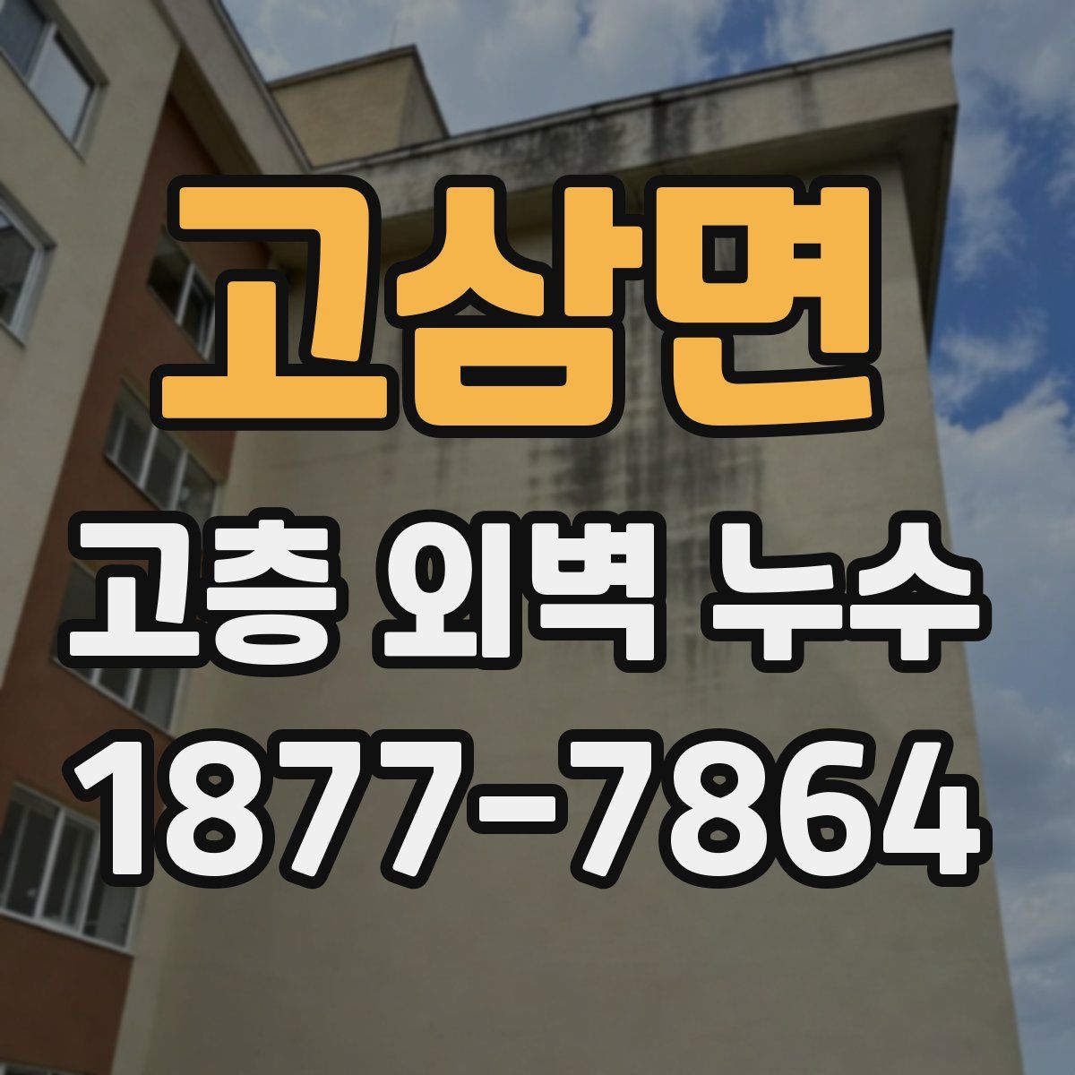 고삼면 고층 외벽 누수