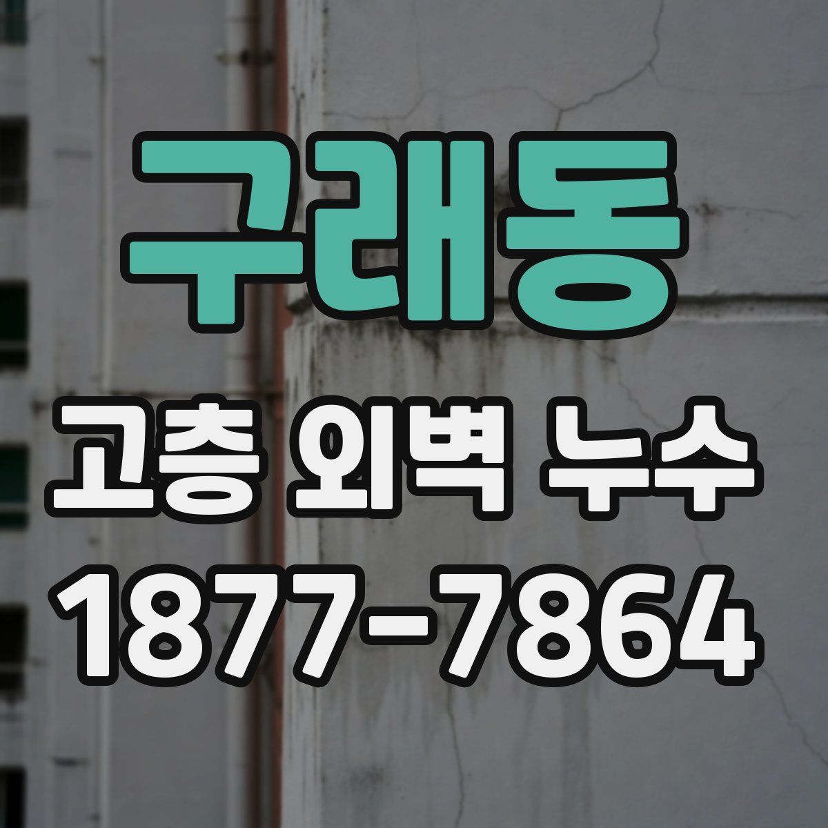 구래동 고층 외벽 누수