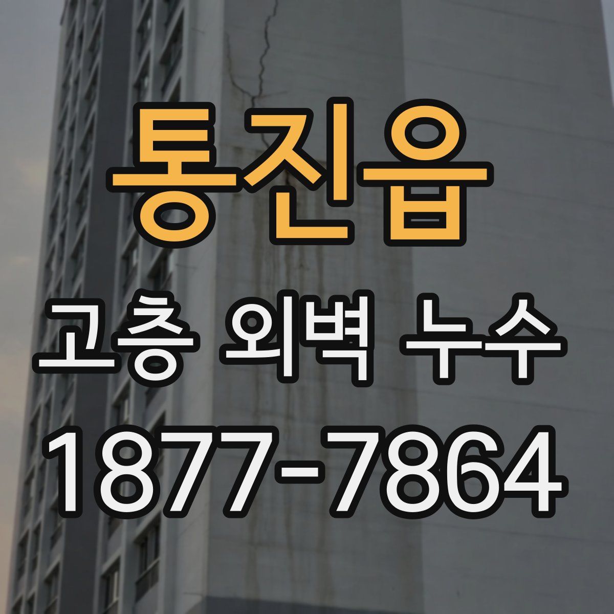 통진읍 고층 외벽 누수