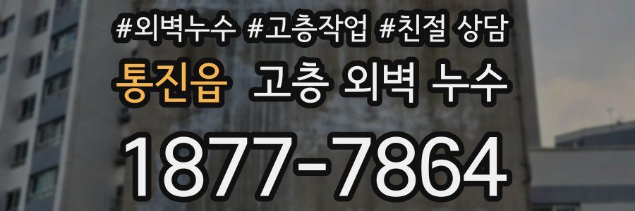 통진읍 고층 외벽 누수