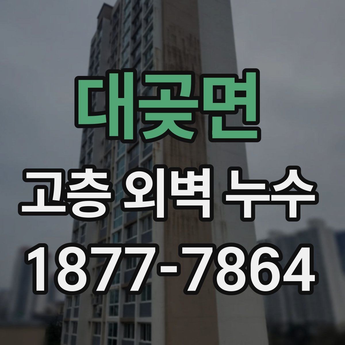 대곶면 고층 외벽 누수