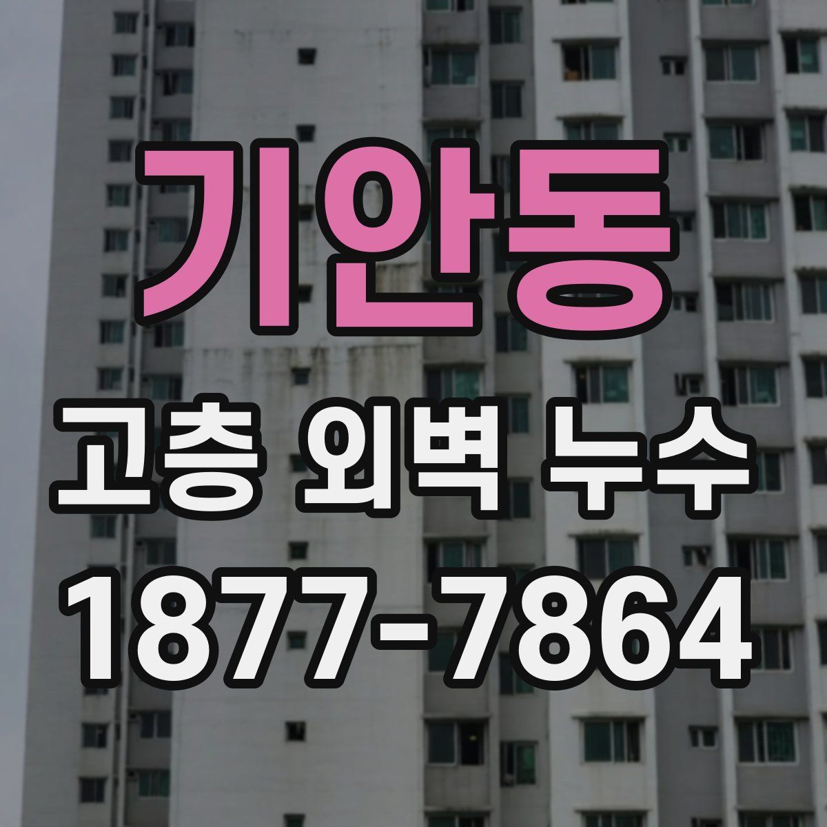 기안동 고층 외벽 누수