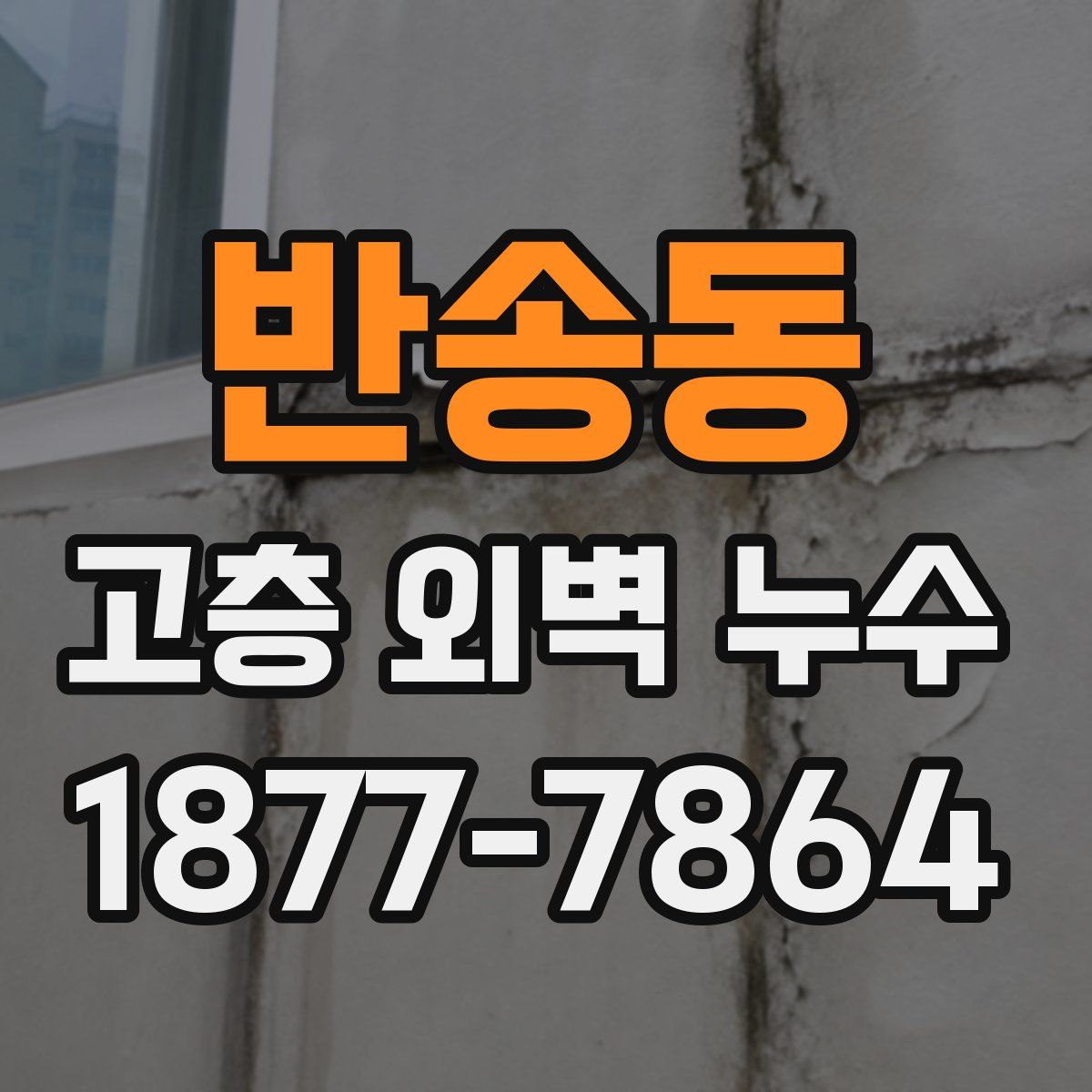 반송동 고층 외벽 누수