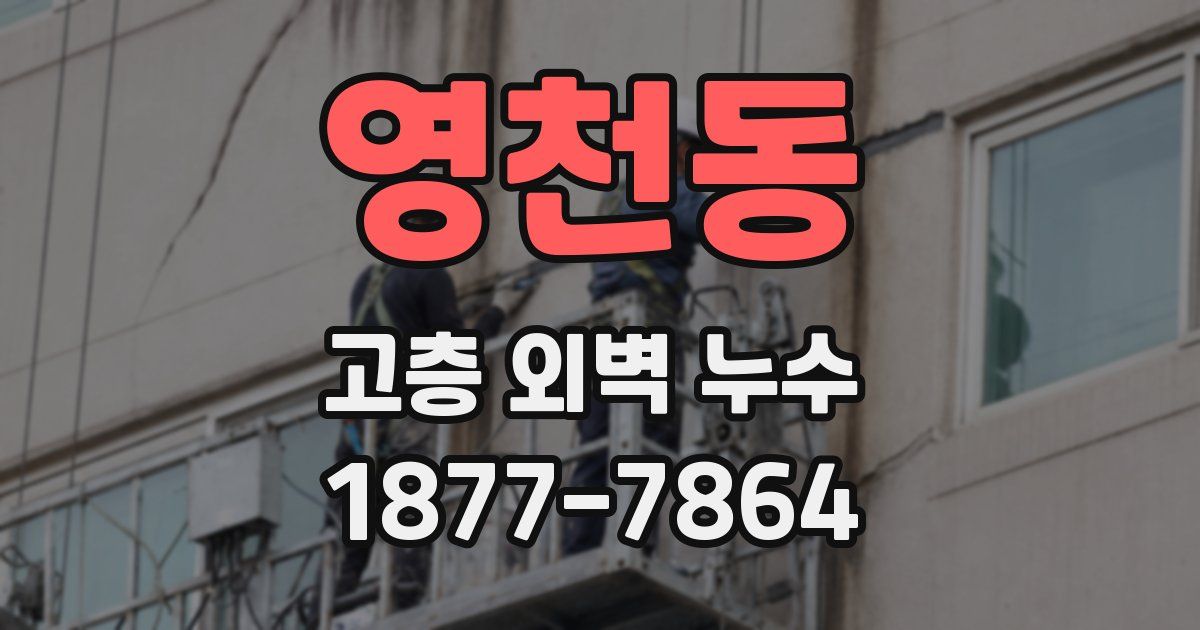 영천동 고층 외벽 누수