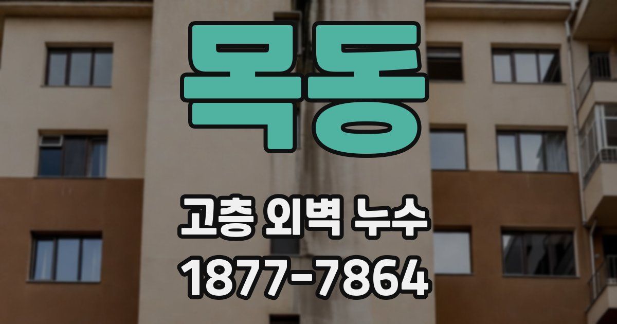 목동 고층 외벽 누수