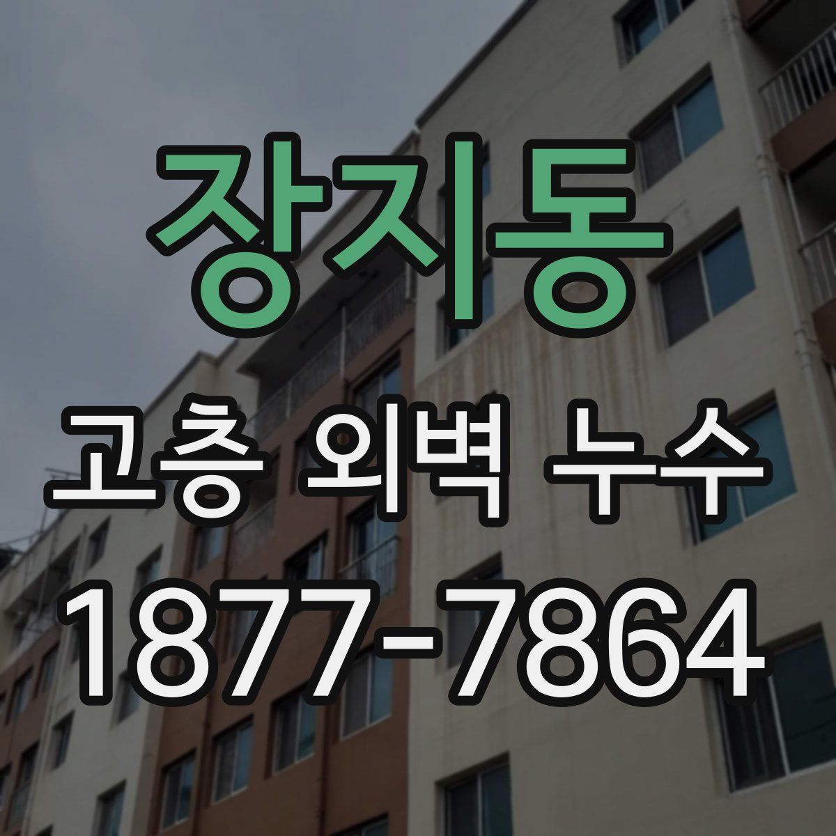 장지동 고층 외벽 누수