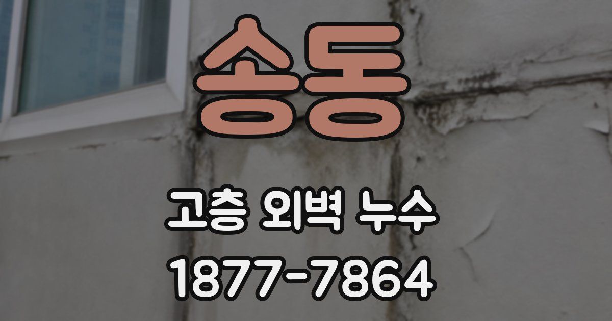 송동 고층 외벽 누수