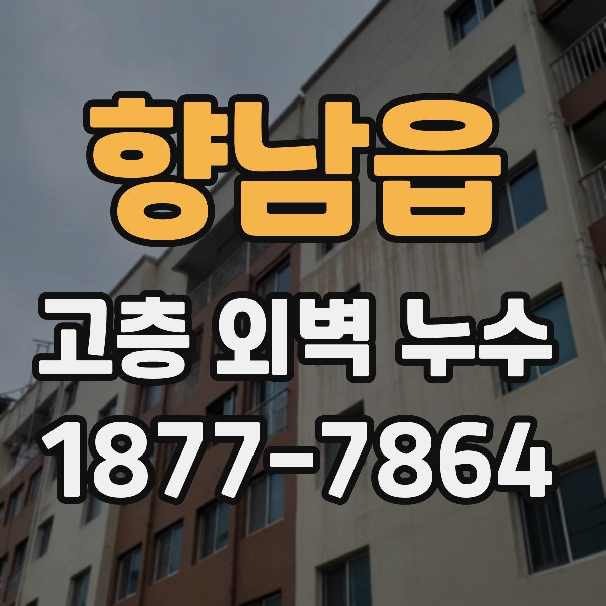 향남읍 고층 외벽 누수