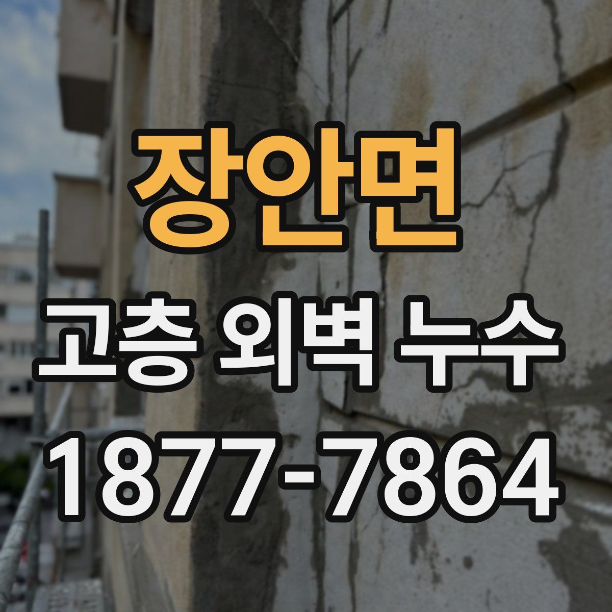 장안면 고층 외벽 누수