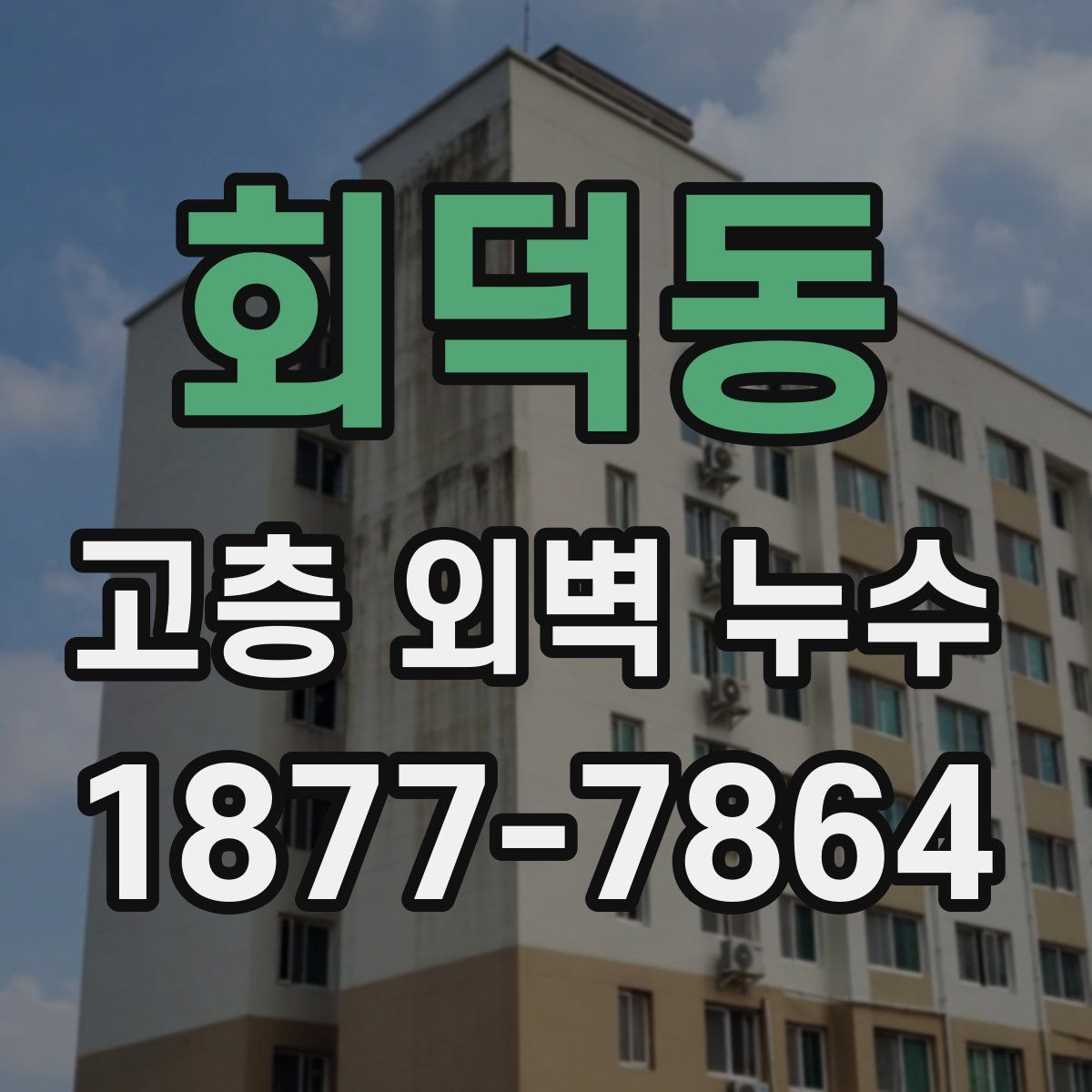 회덕동 고층 외벽 누수