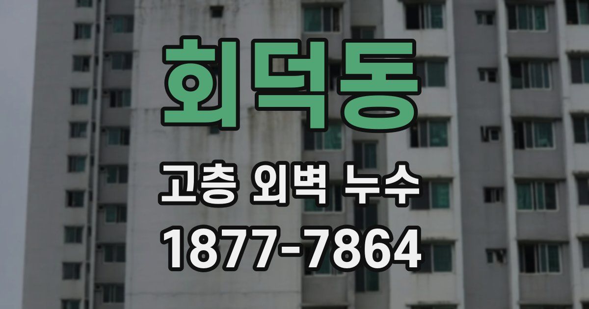 회덕동 고층 외벽 누수