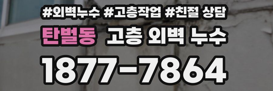 탄벌동 고층 외벽 누수