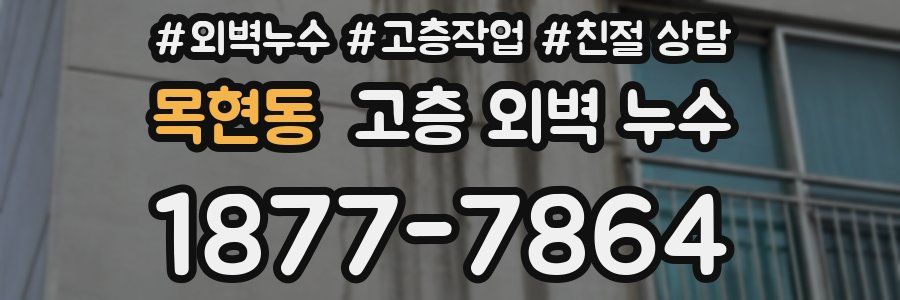목현동 고층 외벽 누수