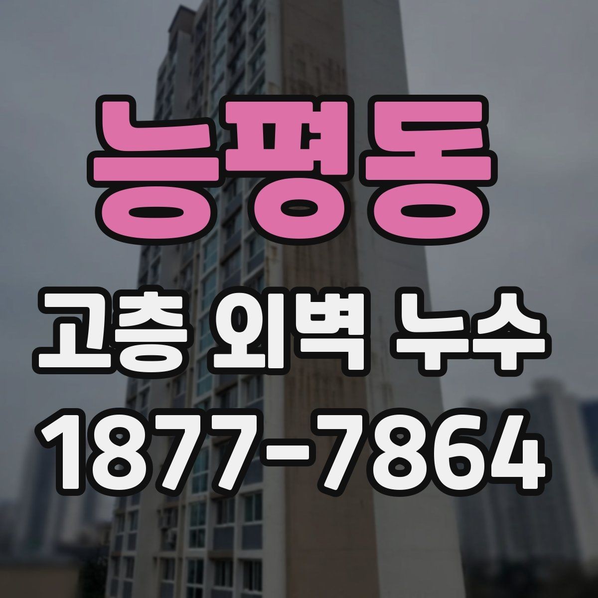 능평동 고층 외벽 누수 발생 후 피해 확산을 막는 절차