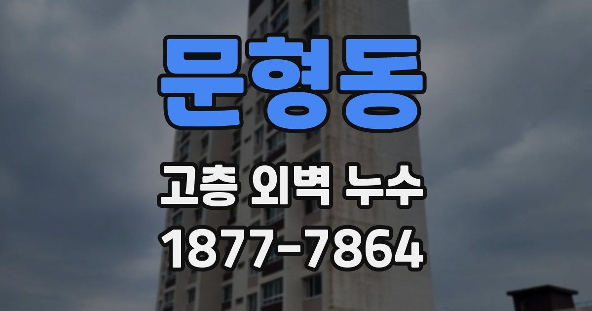 문형동 고층 외벽 누수