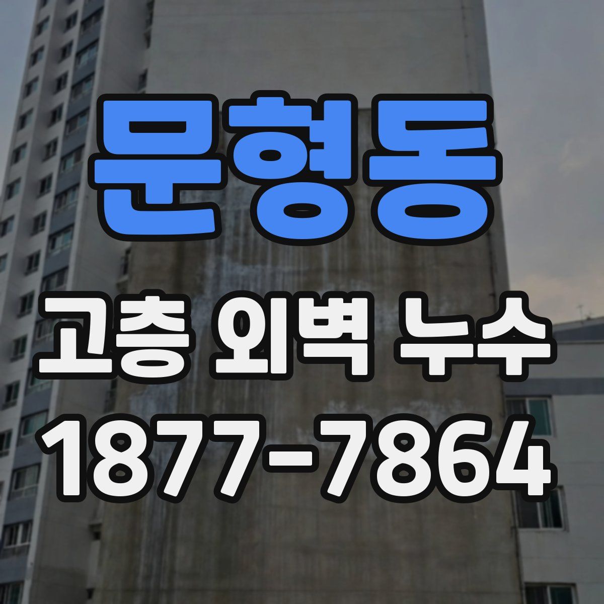 문형동 고층 외벽 누수
