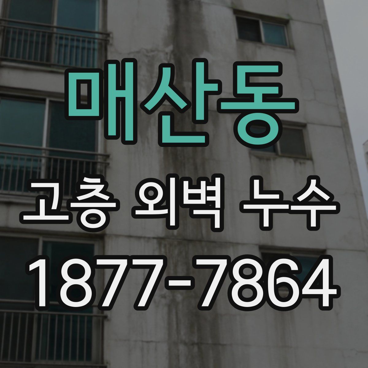 매산동 고층 외벽 누수