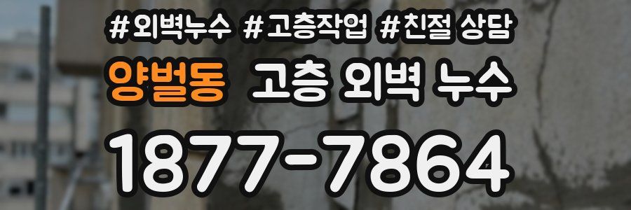 양벌동 고층 외벽 누수