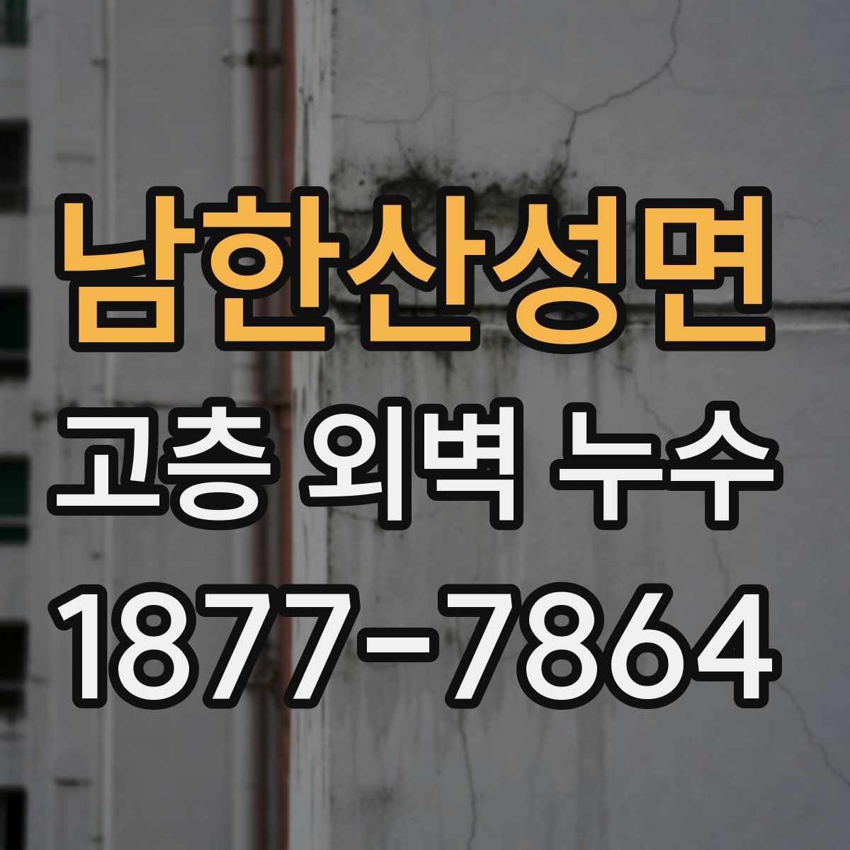 남한산성면 고층 외벽 누수