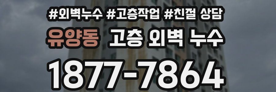 유양동 고층 외벽 누수