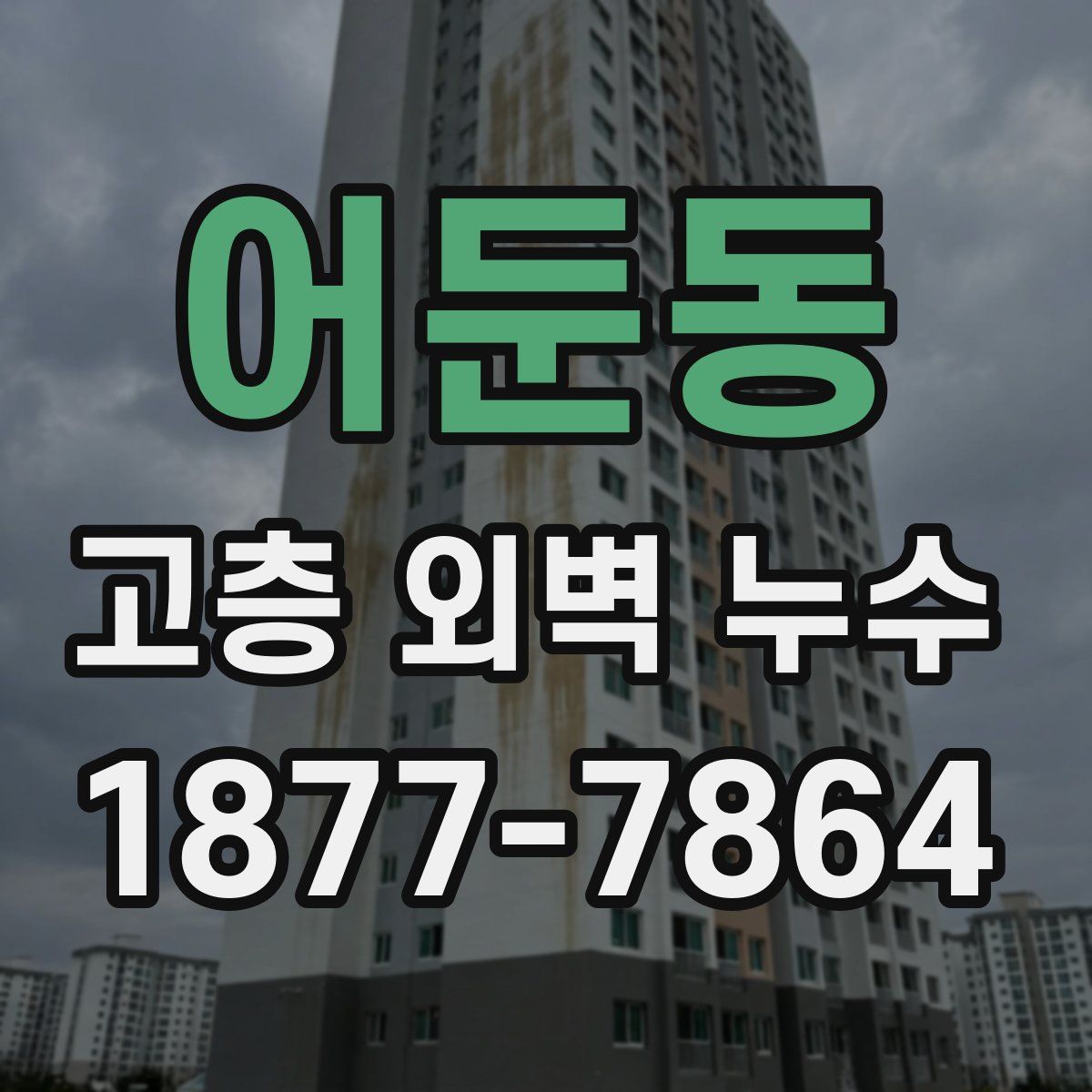 어둔동 고층 외벽 누수
