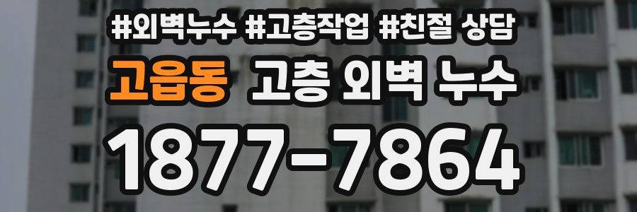 고읍동 고층 외벽 누수