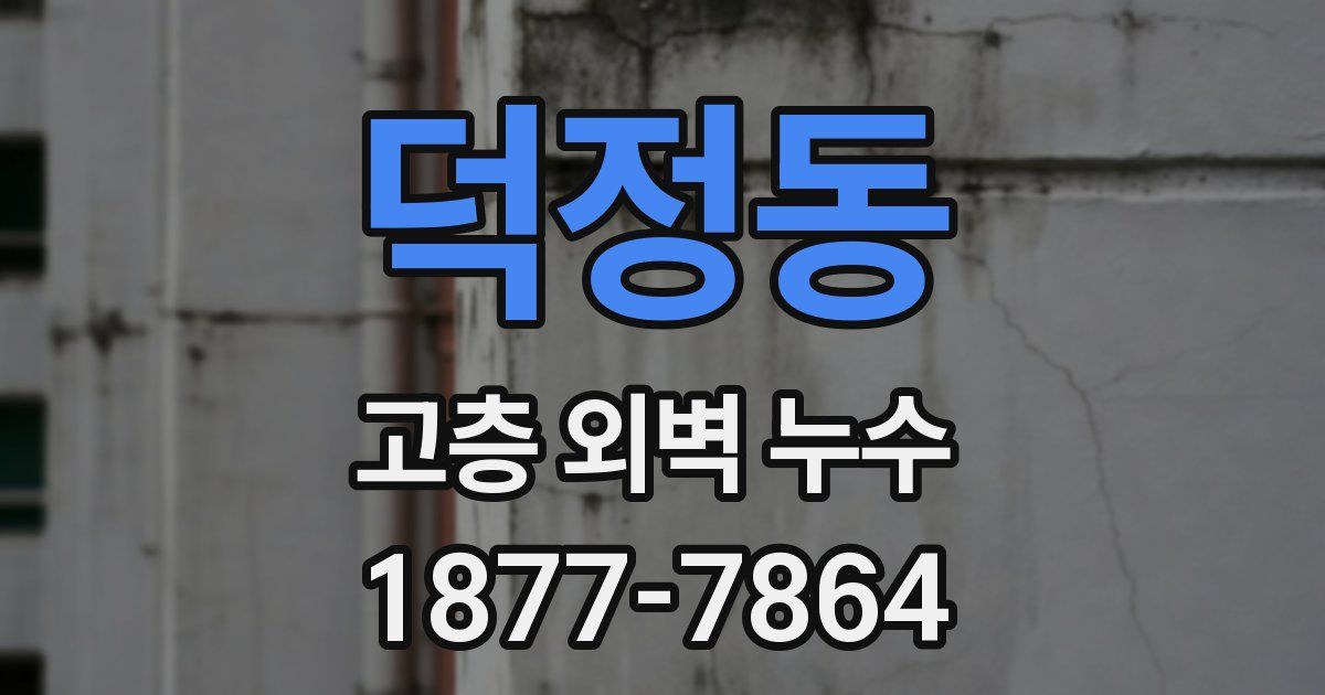덕정동 고층 외벽 누수
