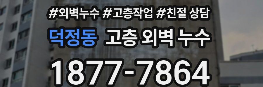 덕정동 고층 외벽 누수