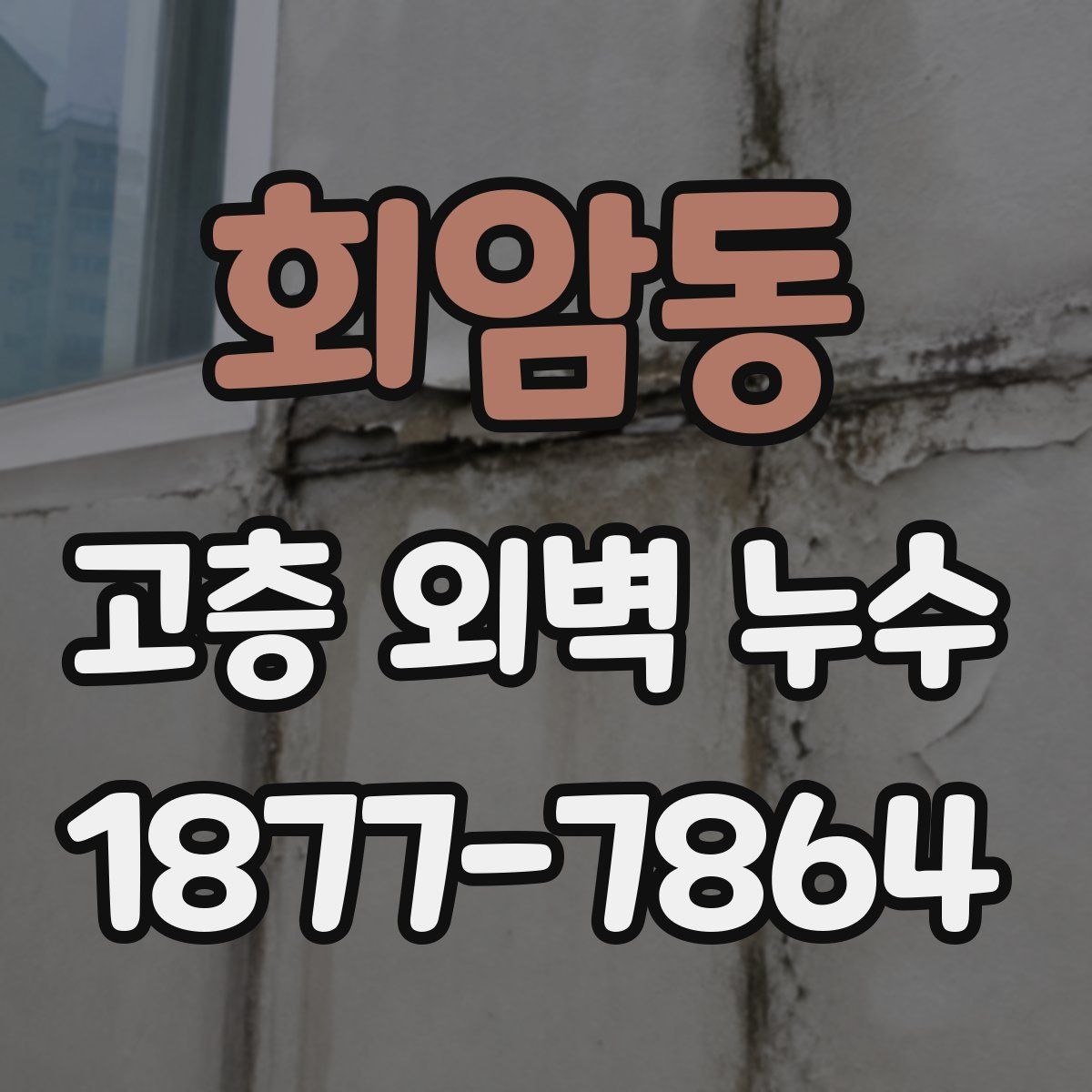 회암동 고층 외벽 누수