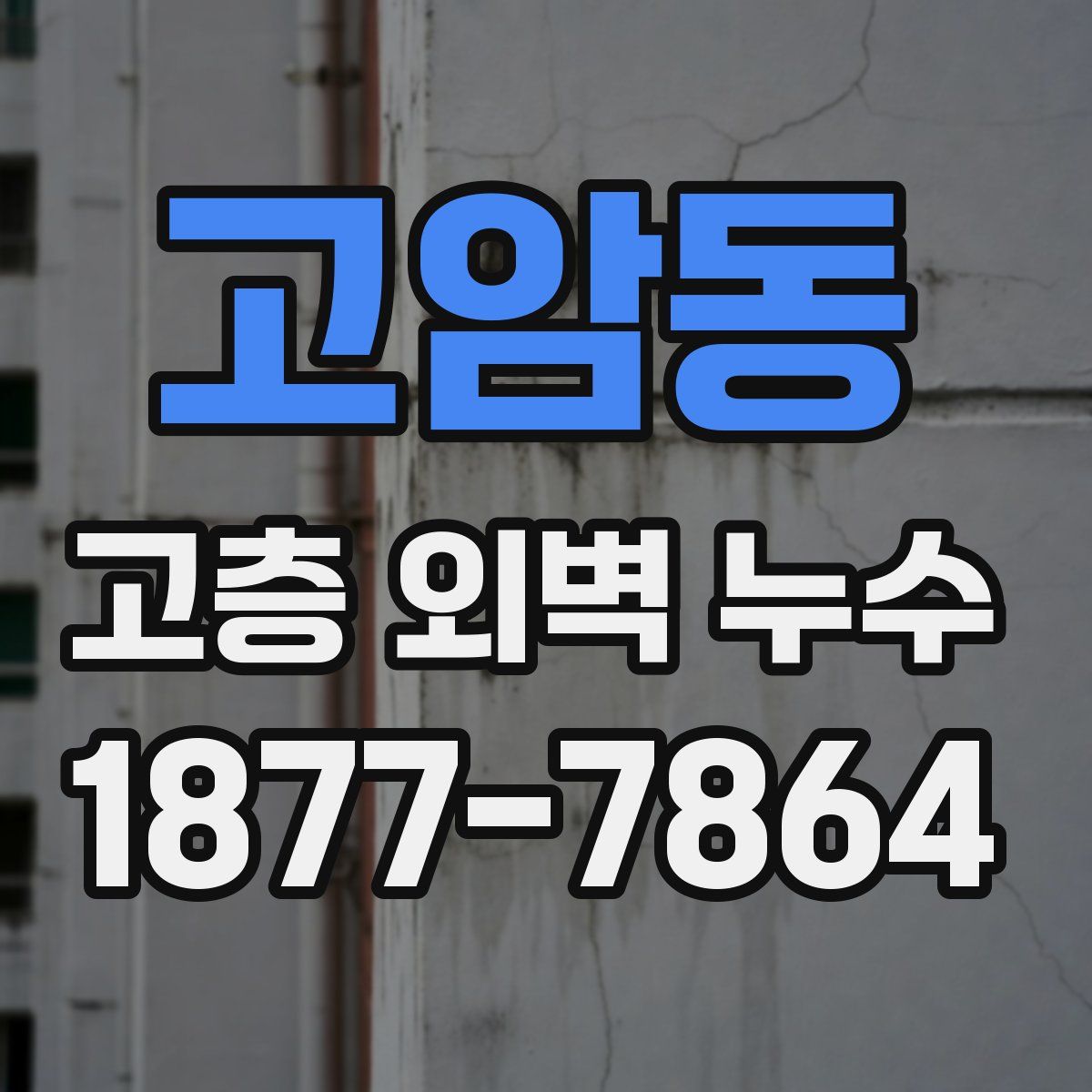 고암동 고층 외벽 누수