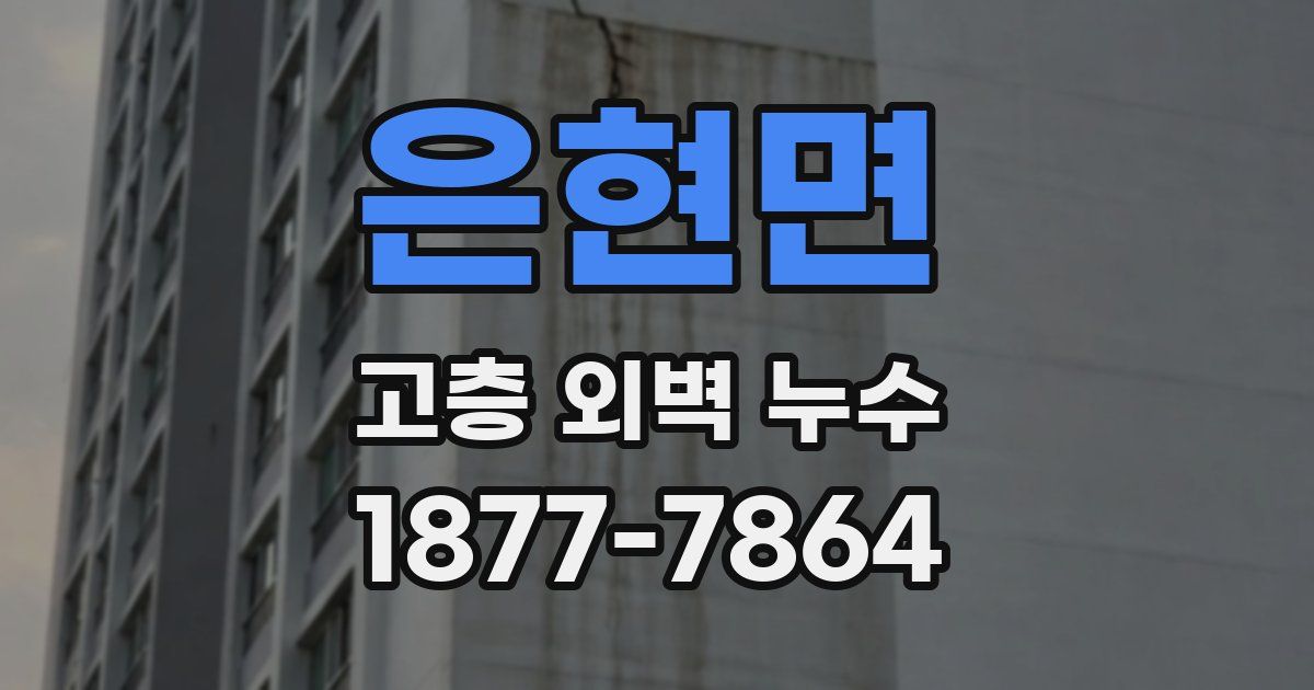 은현면 고층 외벽 누수