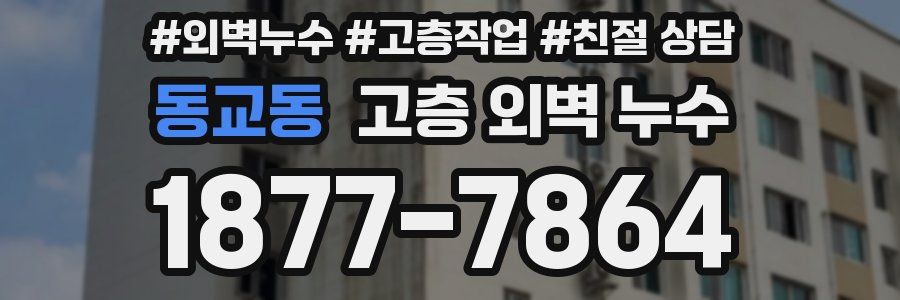 동교동 고층 외벽 누수