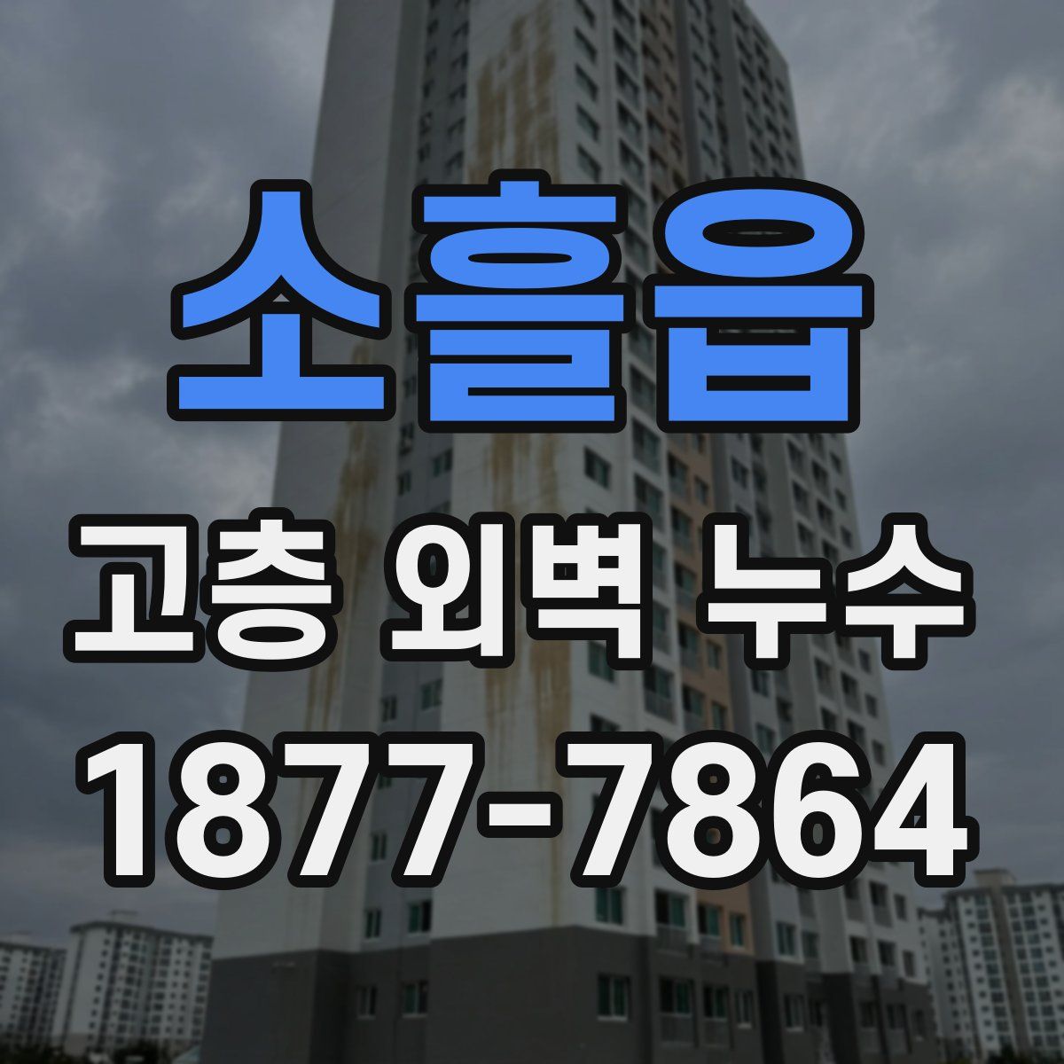 소흘읍 고층 외벽 누수