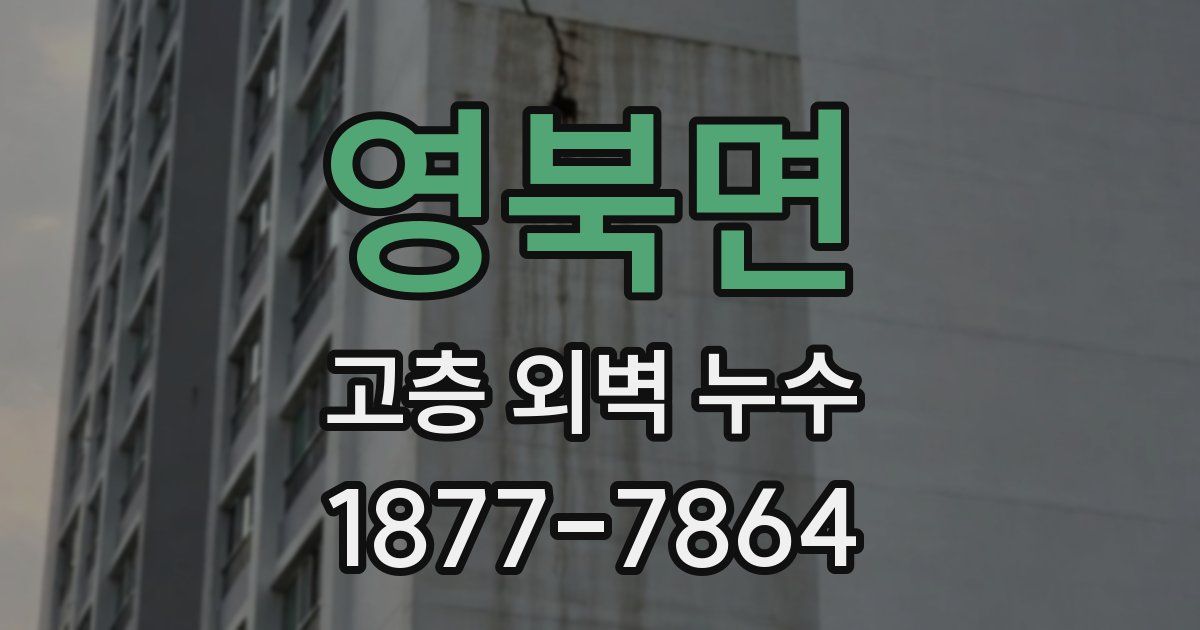 영북면 고층 외벽 누수
