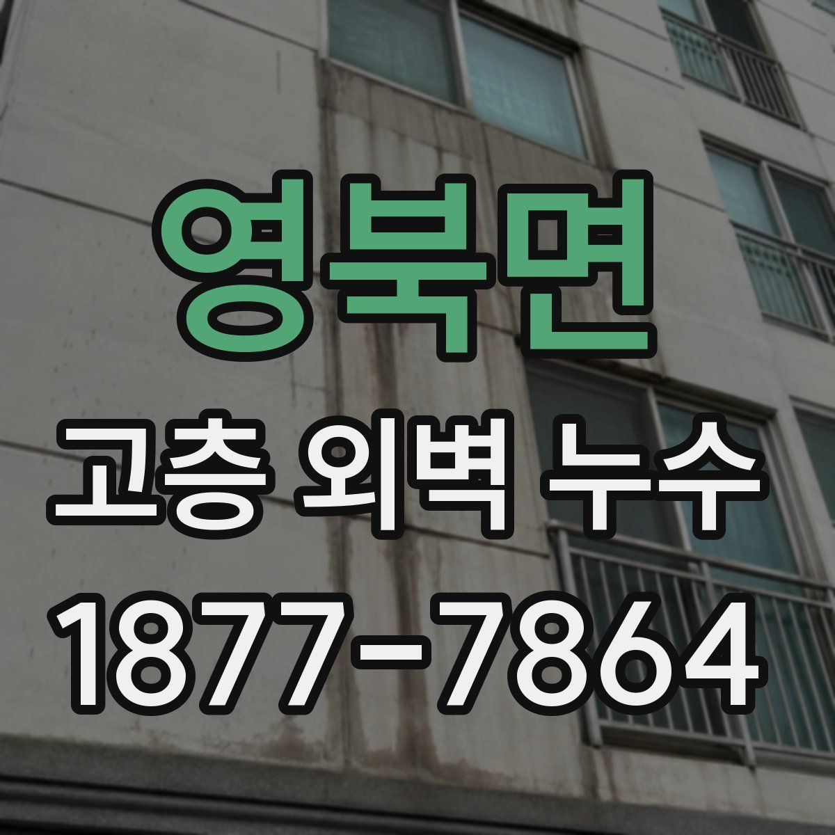 영북면 고층 외벽 누수