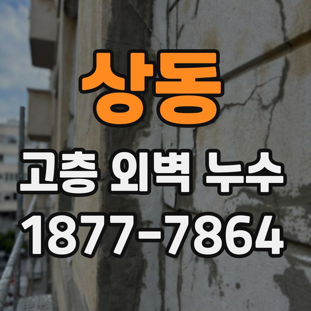 상동 고층 외벽 누수