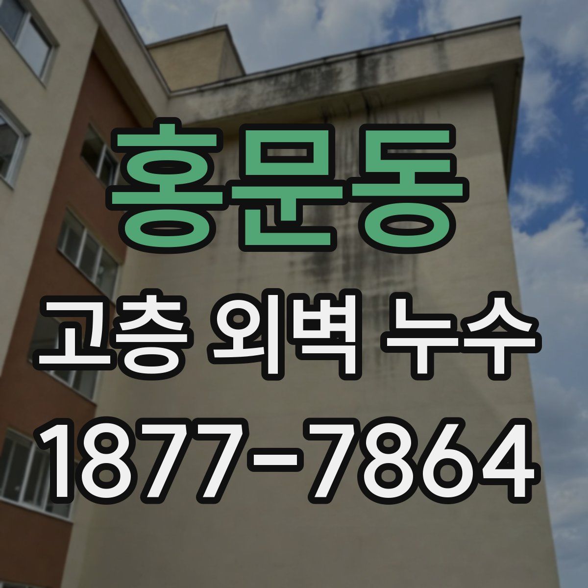 홍문동 고층 외벽 누수