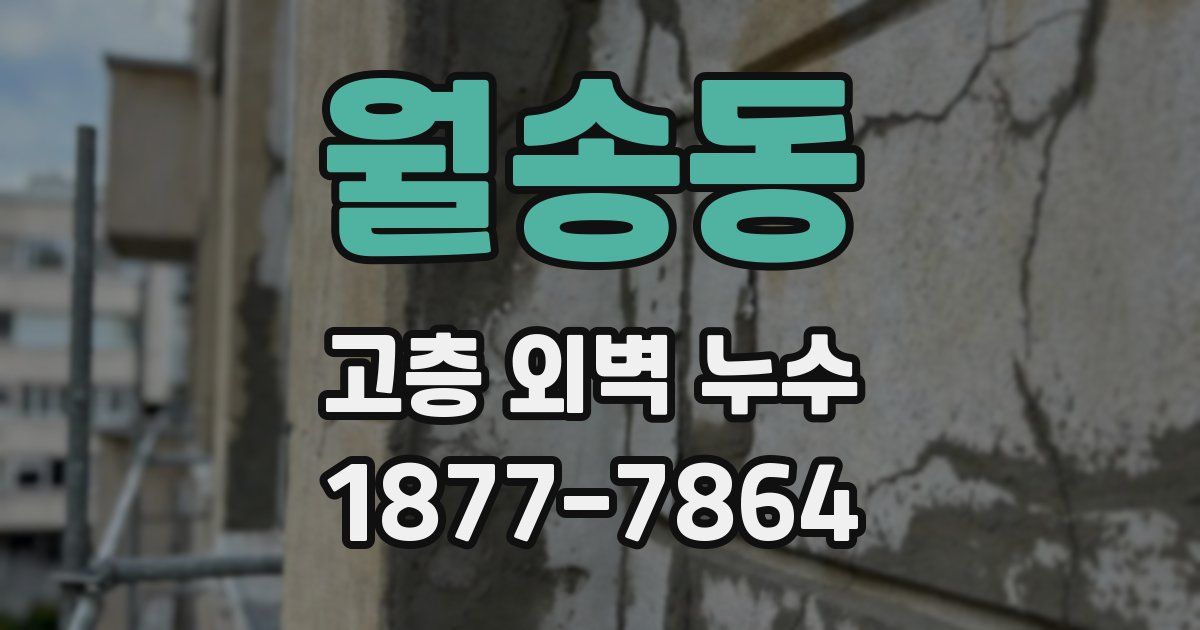 월송동 고층 외벽 누수