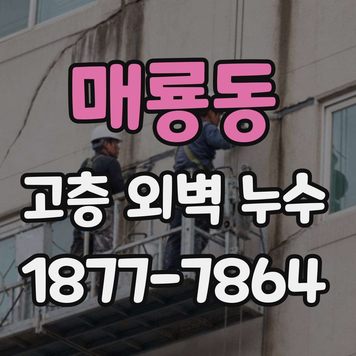 매룡동 고층 외벽 누수