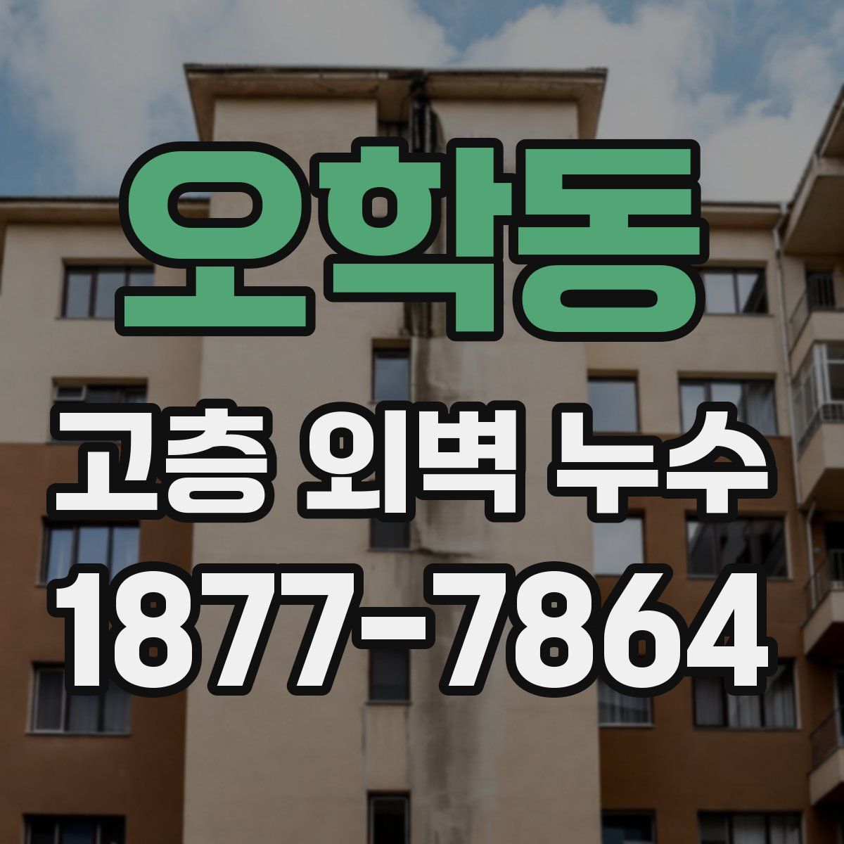 오학동 고층 외벽 누수