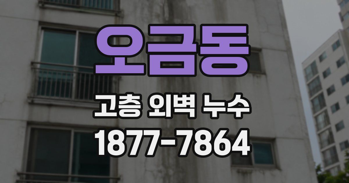 오금동 고층 외벽 누수